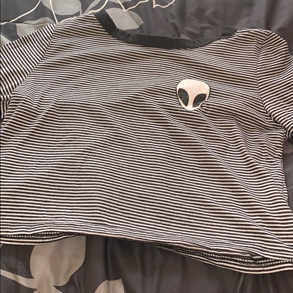 Alien Printed Crop Top